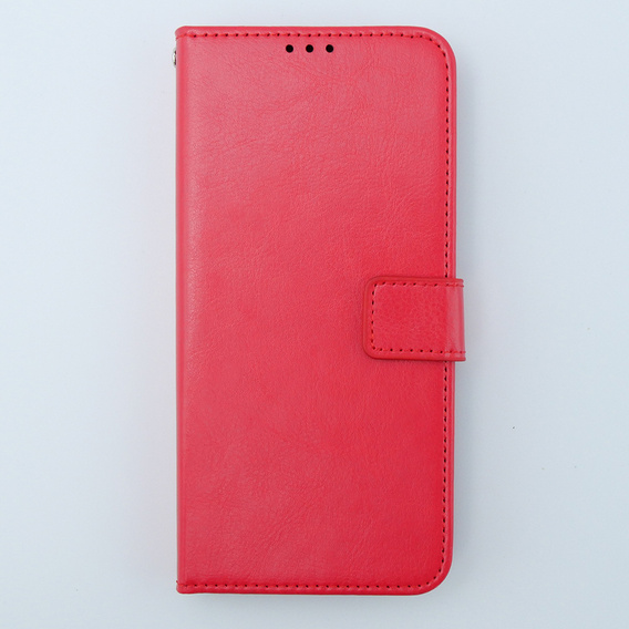 Pattintható tok a Motorola Moto G54 5G, Crazy Horse Wallet, piros