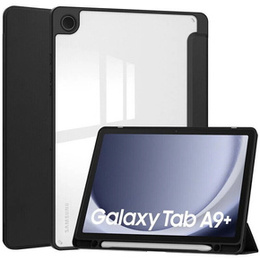 Tok Samsung Galaxy Tab A9+, Smartcase Hybrid, tolltartó résszel, fekete