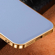 Telefontok a iPhone 14 Plus, Cowhide Leather, kék