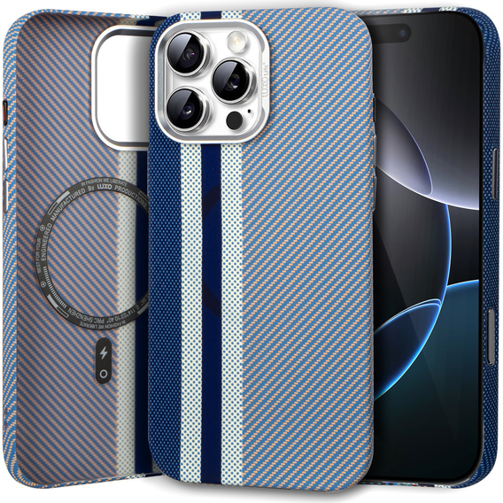 Tok iPhone 16 Pro, Carbon Fiber MagSafe, kék