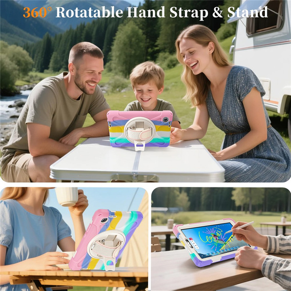 Páncélozott tok állvánnyal és vállpánttal a Lenovo Tab One készülékhez