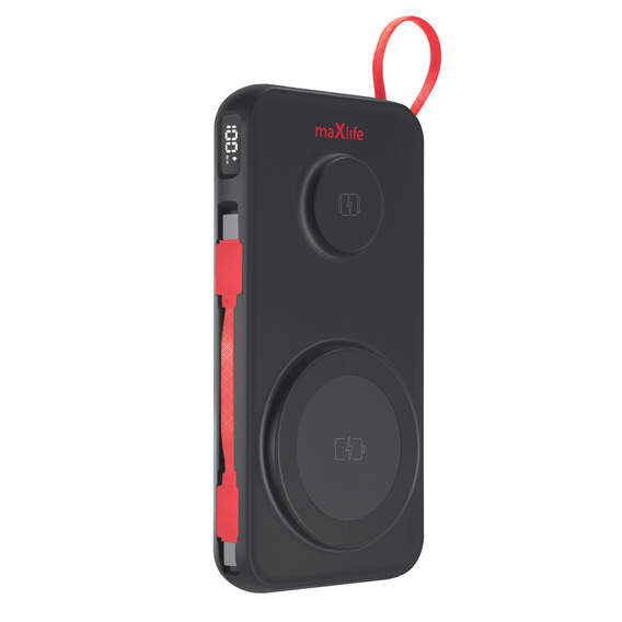 Maxlife 3 az 1-ben vezeték nélküli power bank, 10 000 mAh, USB-C/USB-A csatlakozós eszközökhöz