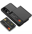 Telefontok a Samsung Galaxy S25 Edge, Sliding Card Holder, fekete