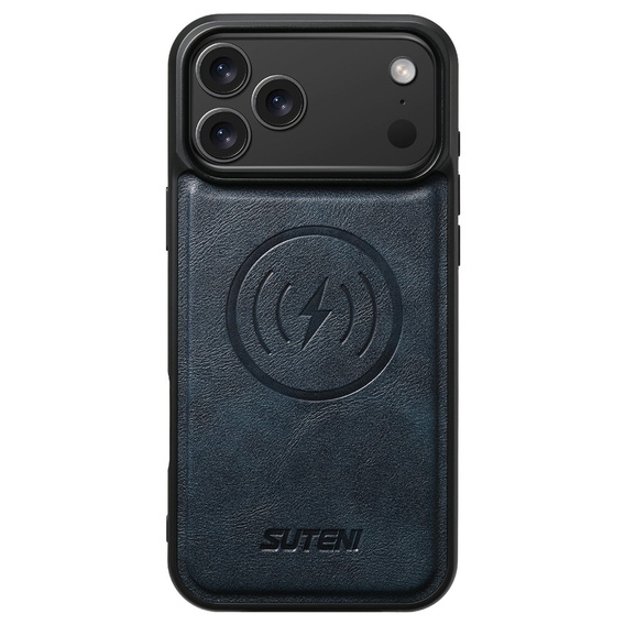 2 az 1-ben flip tok iPhone 17 Pro-hoz, SUTENI, MagSafe, kék