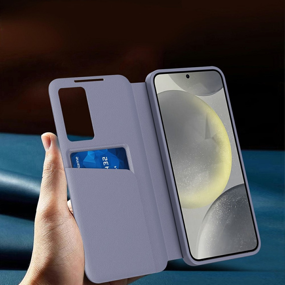 Flip tok Samsung Galaxy S25 Edge, Smart View Wallet, lila
