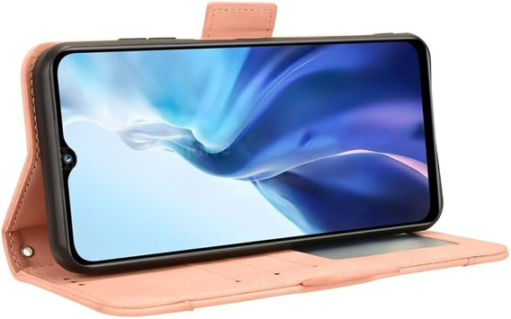 Pattintható tok a Realme Note 70T 4G, Card Slot, rózsaszín
