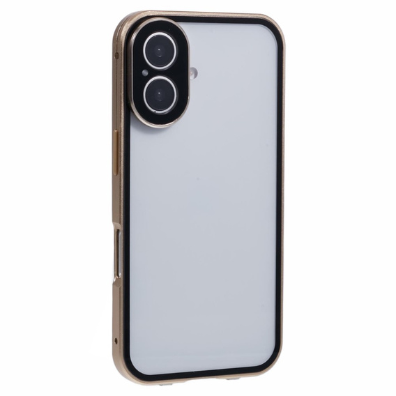 Tok iPhone 16, Magnetic Dual Glass, arany