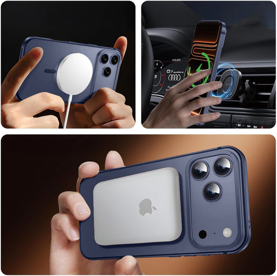 Fémkeretes tok MagSafe-hez iPhone 17 Pro Max készülékhez