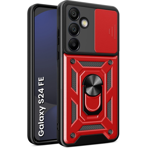 Telefontok a Samsung Galaxy S24 FE, CamShield Slide, piros