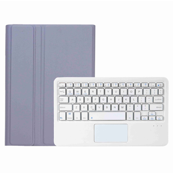 Tok + billentyűzet Samsung Galaxy Tab A8 10.5 X200 / X205, Touchpad, lila
