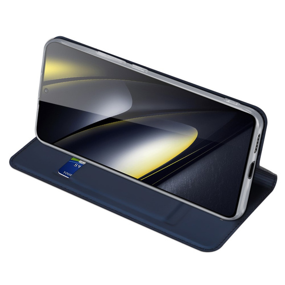 Dux Ducis Telefontok a Xiaomi Poco F6, Skinpro, sötétkék