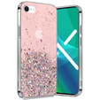 Telefontok a iPhone 7/8/SE 2020/SE 2022, Glittery, rózsaszín