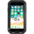 Love Mei Telefontok a iPhone 8 Plus / 7 Plus, armored with glass, fekete