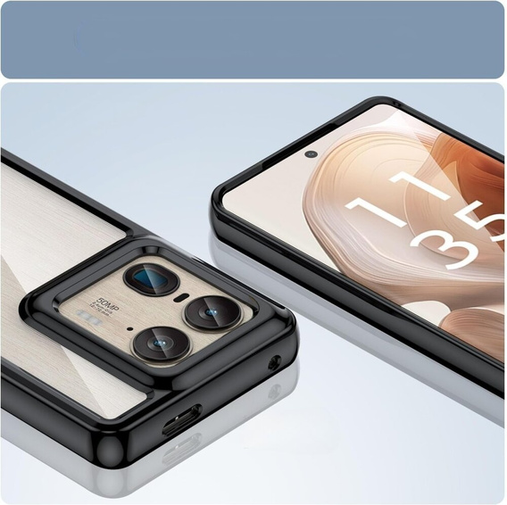 Telefontok a Motorola Edge 50 Ultra, Fusion Hybrid, átlátszó / fekete