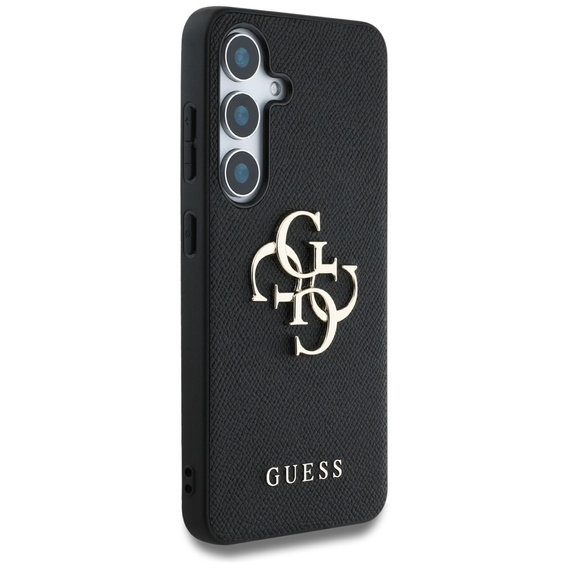 GUESS Grained Big 4G Logo tok Samsung Galaxy S25 készülékhez