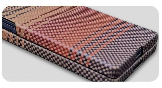Tok Samsung Galaxy Z Fold6 5G - mágneses aramidszálas tok, narancssárga