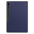 Tok Samsung Galaxy Tab S10 Ultra, Smartcase tolltartóval, sötétkék