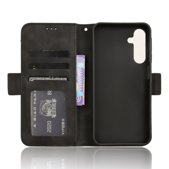 Pattintható tok a Samsung Galaxy A25 5G, Card Slot, fekete