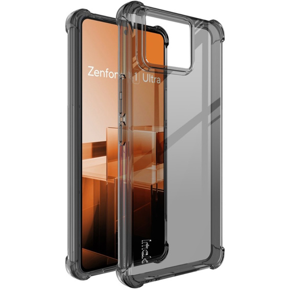 IMAK Telefontok a Asus Zenfone 11 Ultra 5G, Dropproof, átlátszó / fekete
