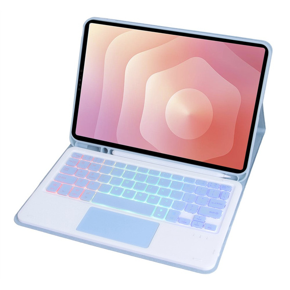 Megvilágított Bluetooth billentyűzettel és érintőpaddal ellátott tok Samsung Galaxy Tab S11 készülékhez