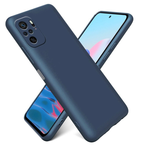 Telefontok a Xiaomi Redmi Note 10 / 10S, Silicone Lite, sötétkék