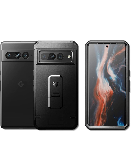Páncélozott tok a Google Pixel 7 Pro, Dexnor Full Body, fekete