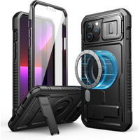 Páncélozott tok iPhone 13 Pro Max készülékhez, Dexnor CamProtect MagSafe, fekete