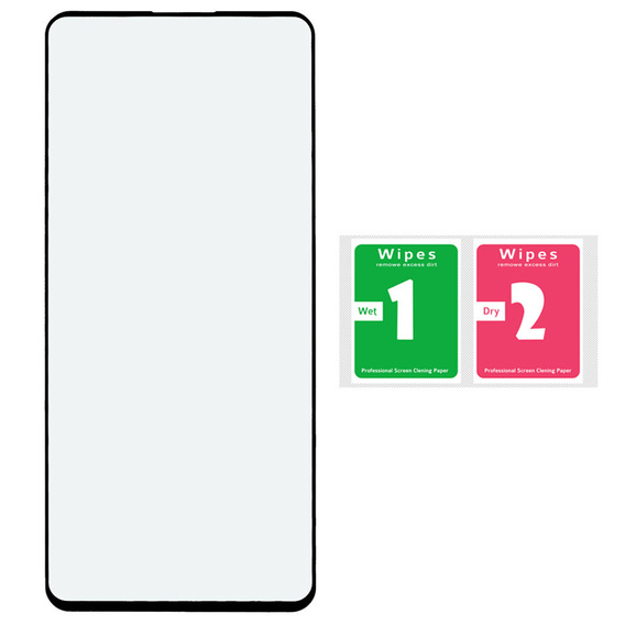 3D edzett üveg OnePlus 10T 5G készülékhez, fekete