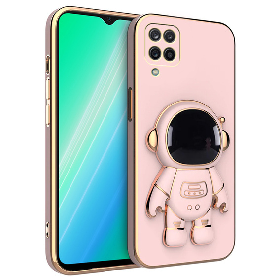 Telefontok a Samsung Galaxy A12 / M12 / A12 2021, Astronaut, rózsaszín rose gold