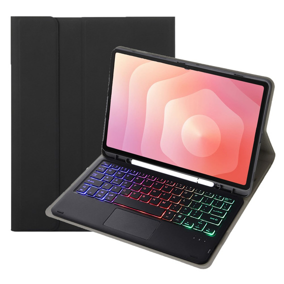 Megvilágított Bluetooth billentyűzettel és érintőpaddal ellátott tok Samsung Galaxy Tab S11 készülékhez