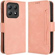 Pattintható tok a Motorola Moto G56 5G, Card Slot, rózsaszín