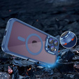 Tok iPhone 15 Pro, ERBORD Impact Guard, MagSafe, kék