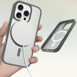 ERBORD MagSafe tok iPhone 16 Pro-hoz, Matte Case, aktív gomb, matt / titánium szürke