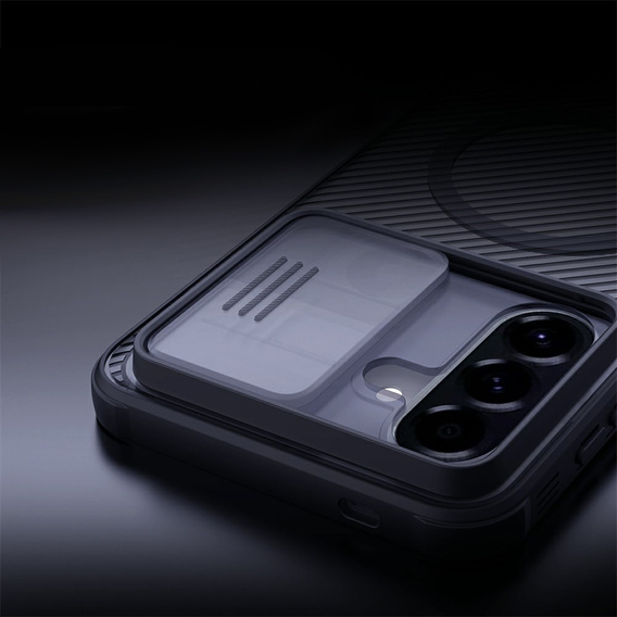 Nillkin CamShield Pro mágneses tok Samsung Galaxy A57 5G készülékhez, átlátszó/fekete