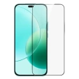 3D edzett üveg Honor 400 Lite készülékhez, fekete keret