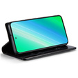 Pattintható tok a Samsung Galaxy S23, ERBORD Waxy Wallet, fekete