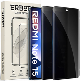 ERBORD Anti-Spy adatvédelmi edzett üveg (2 db) Xiaomi Redmi Note 15 5G / Poco M8 5G készülékhez