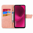 Pattintható tok a T Phone 3 5G, Butterfly, rózsaszín rose gold