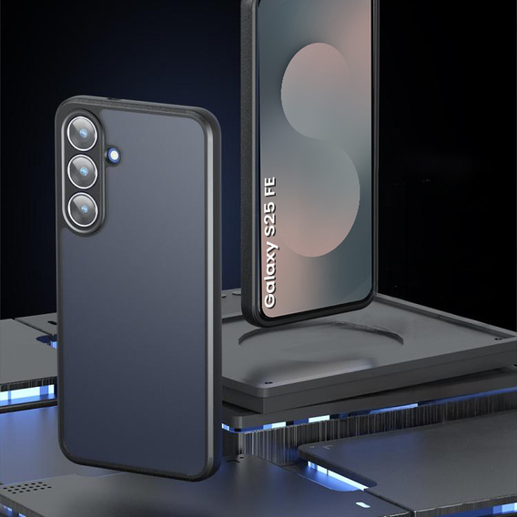 Telefontok a Samsung Galaxy S25 FE, Fusion Hybrid, átlátszó / fekete