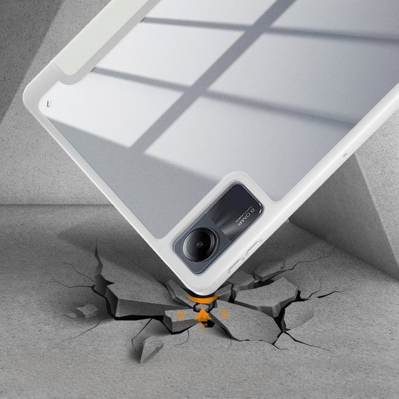 Tok Xiaomi Redmi Pad SE 11", Smartcase Hybrid, tolltartó résszel, fehér
