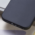 Tok iPhone 16 Pro, Aramid Fiber Cover, fekete