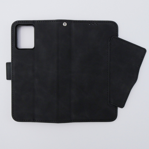 Pattintható tok a Motorola Moto G54 5G, Card Slot, fekete
