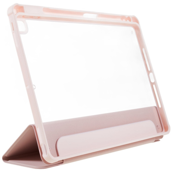 Tok iPad 10.2 2021 / 2020 / 2019, Smartcase Hybrid, tolltartó résszel, rózsaszín