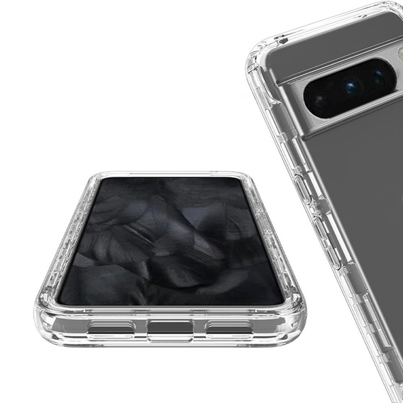 Tok Google Pixel 8 Pro készülékhez, Shockproof, fóliával, átlátszó