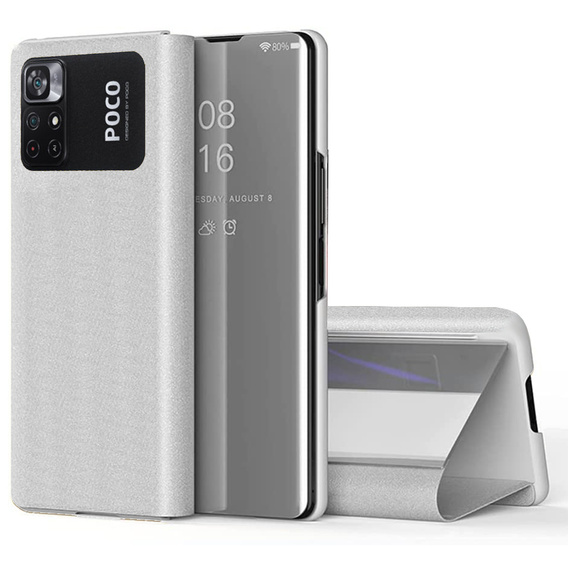 Telefontok a Xiaomi Poco M4 Pro 4G, Clear View, ezüst