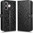 Flap tok Oppo A5 Pro 5G, Wallet Rhombus, fekete