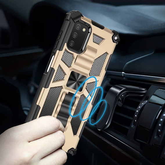 Telefontok a Samsung Galaxy A03s, Armor Kickstand, arany