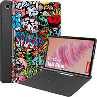 Tok Lenovo Tab Plus, Smartcase, graffiti