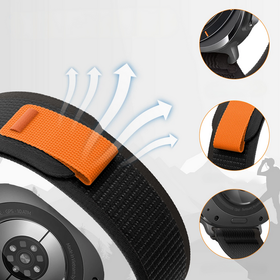 Nylon szíj a Samsung Galaxy Watch Ultra 47 mm-es órájához