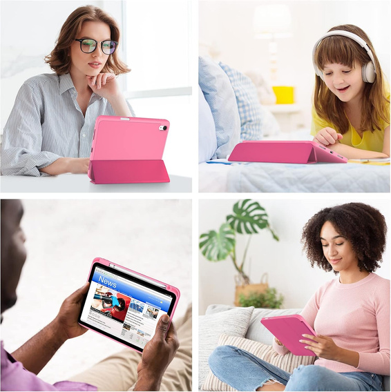Tok iPad 11" 2025 A16 (11 gen.) / iPad 10.9" 2022 (10 gen.), Smartcase, rózsaszín